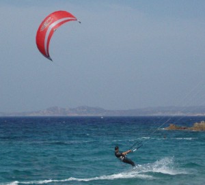 Kite bei Grecale Wind